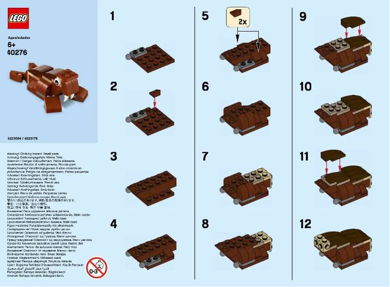 Page n°1 - Manuel utilisateur Lego Walrus 40276