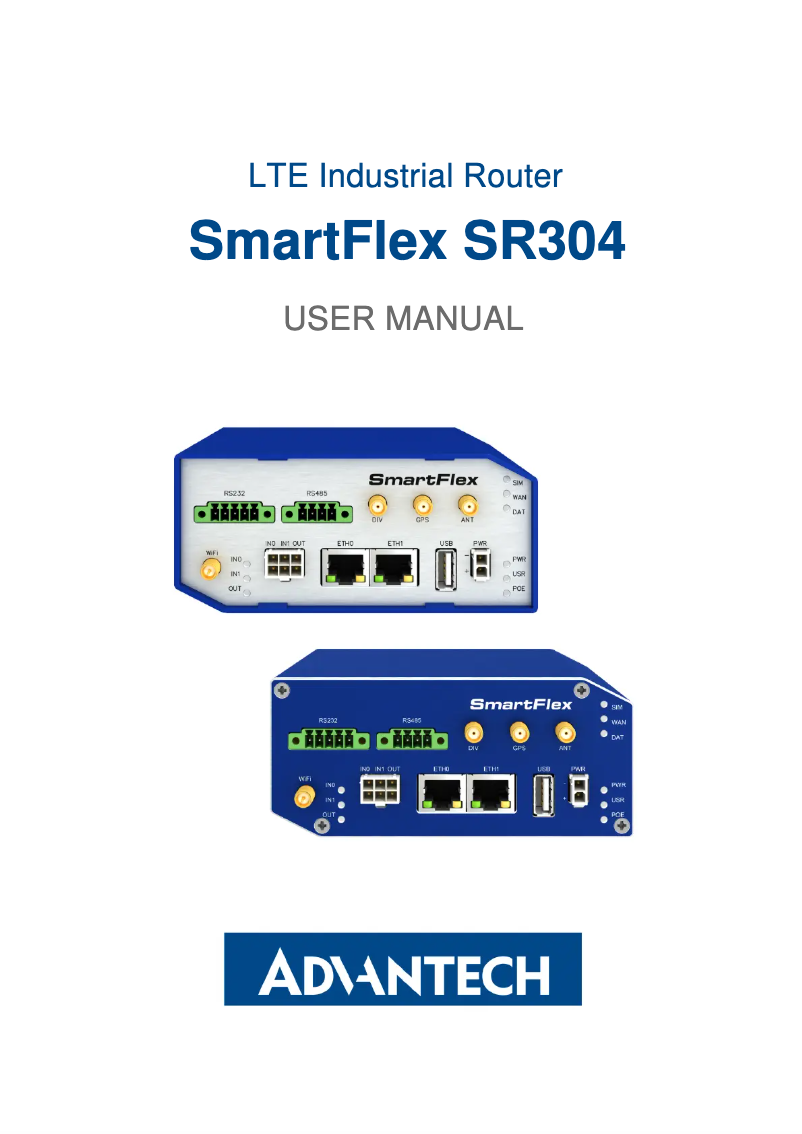 Page n°1 - Manuel utilisateur Advantech BB-SR30400015