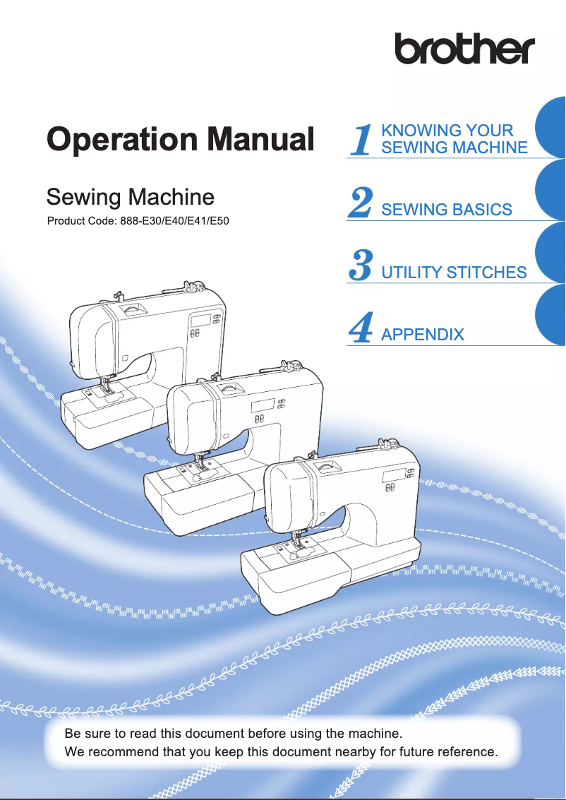 Page n°1 - Manuel utilisateur Brother FS180QC