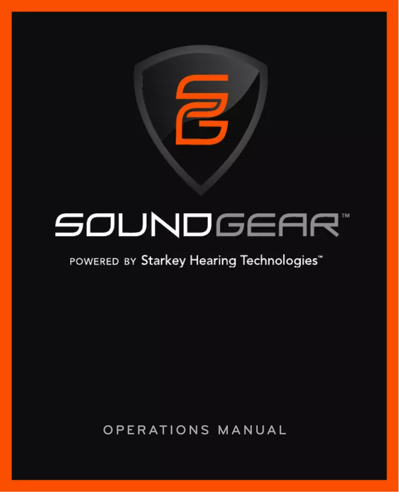 Image de la première page du manuel de l'appareil SoundGear