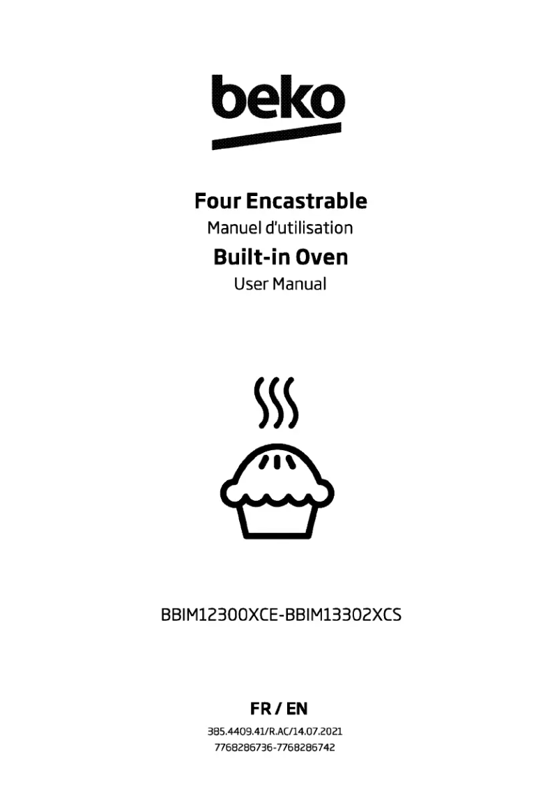 Page 1 de la notice Manuel utilisateur Beko BBIM13302XCS