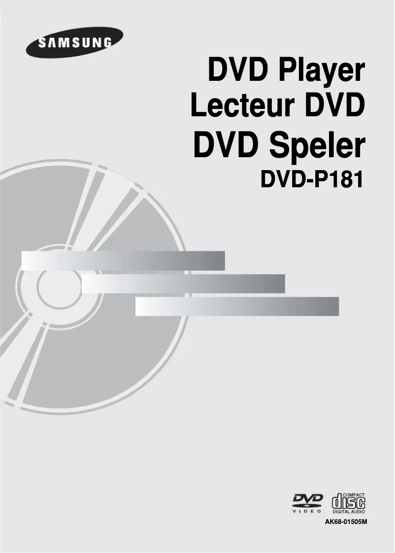 Image de la première page du manuel de l'appareil DVD-P181