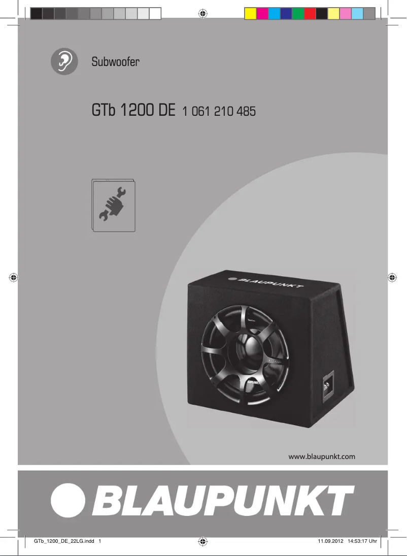 Página 1 del manual Manual de usuario Blaupunkt GTb 1200 SC