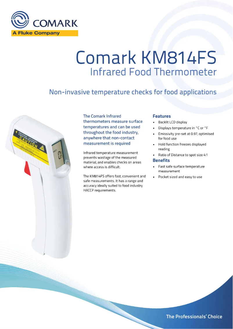 Page n°1 - Fiche technique Comark KM814FS