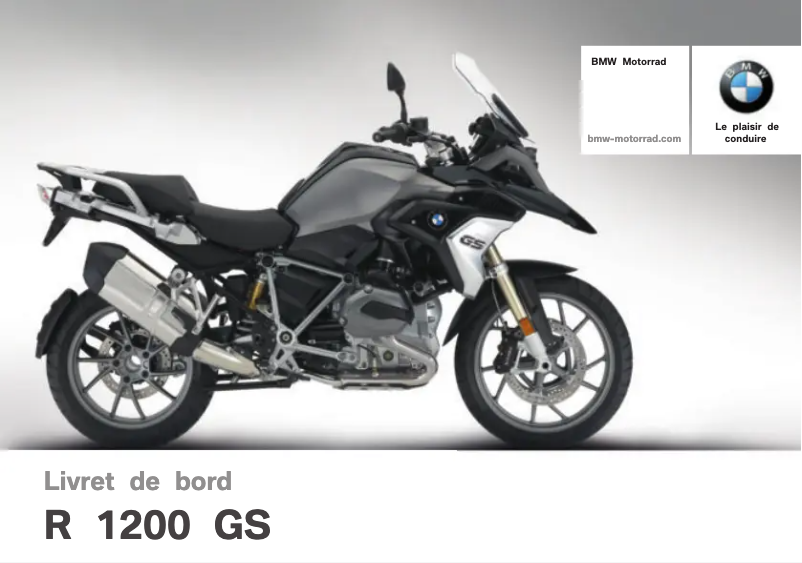 Page 1 de la notice Manuel utilisateur BMW R 1200 GS (2016)