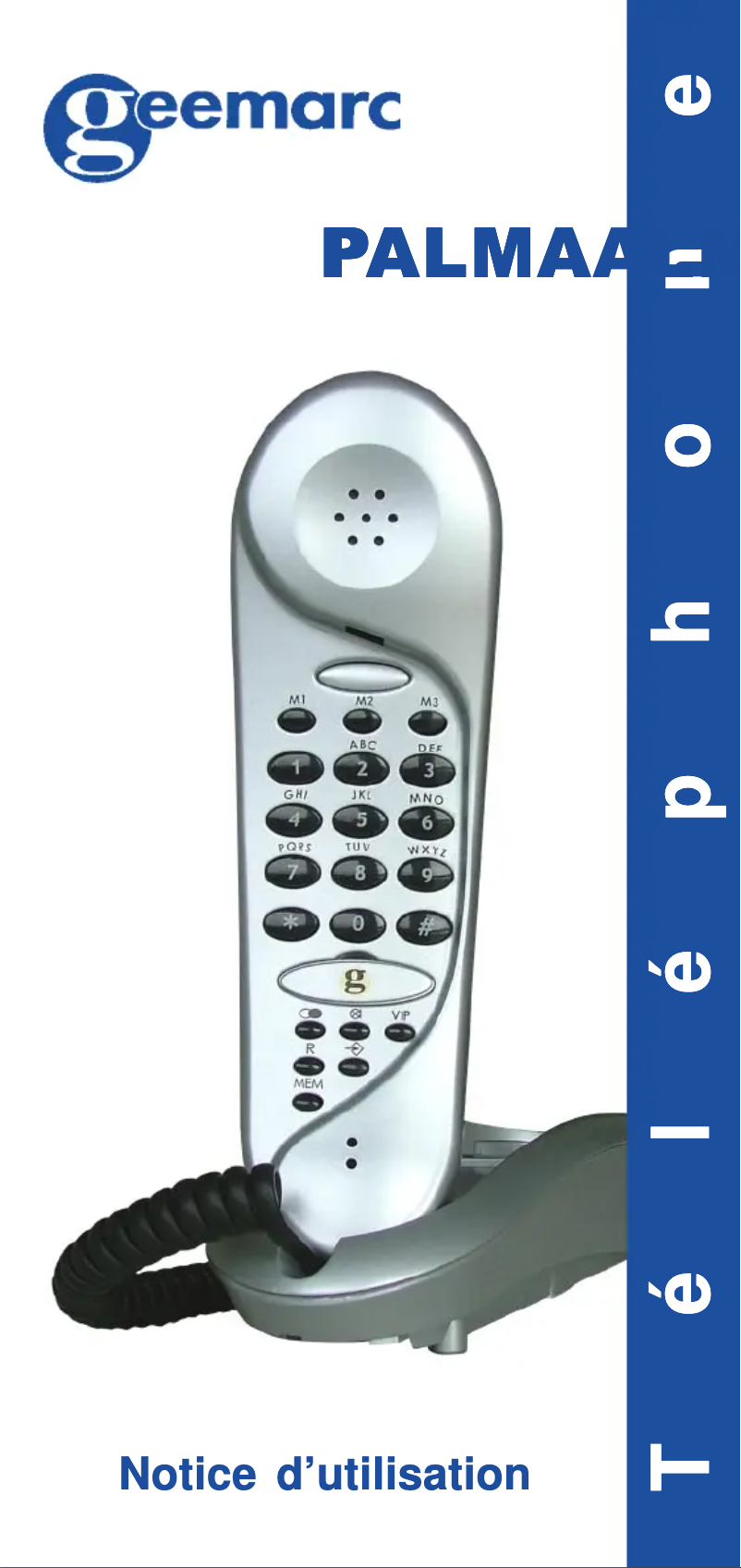 Page 1 of the manual User Manual Geemarc Palma