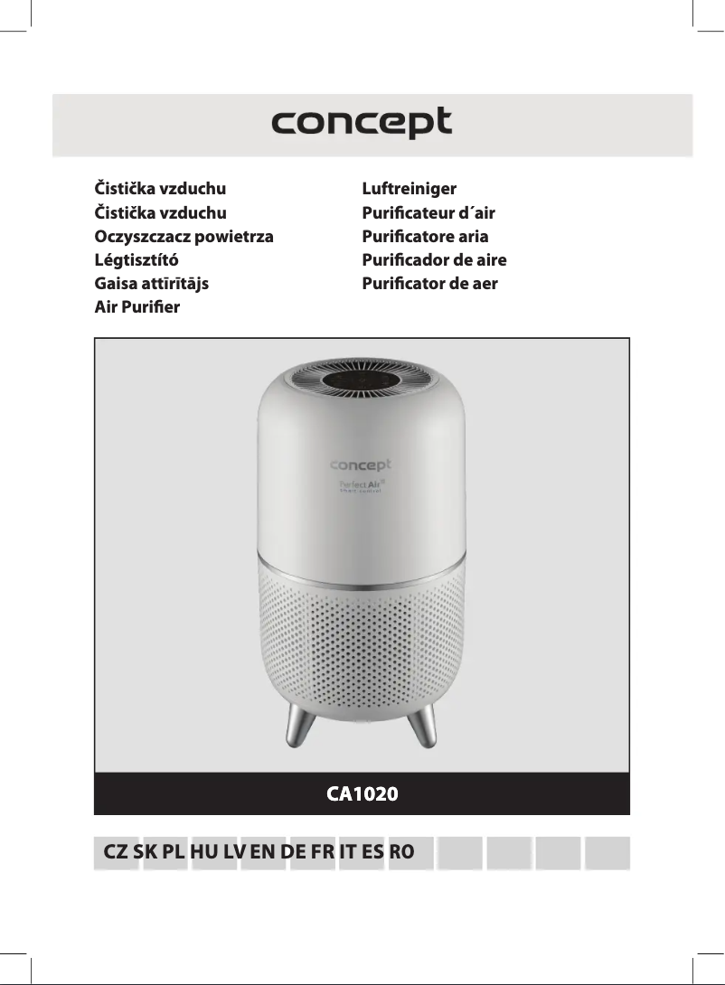 Page n°1 - Manuel utilisateur Concept Perfect Air CA1020