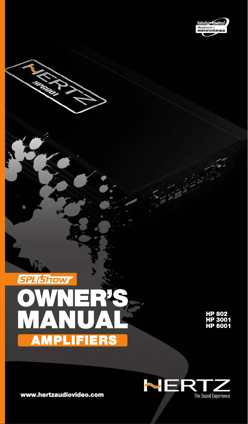 Página 1 del manual Manual de usuario Hertz SPL Show HP 802