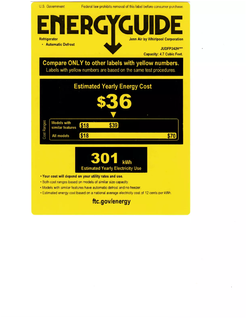 Image de la première page du manuel de l'appareil JUDFP242HM