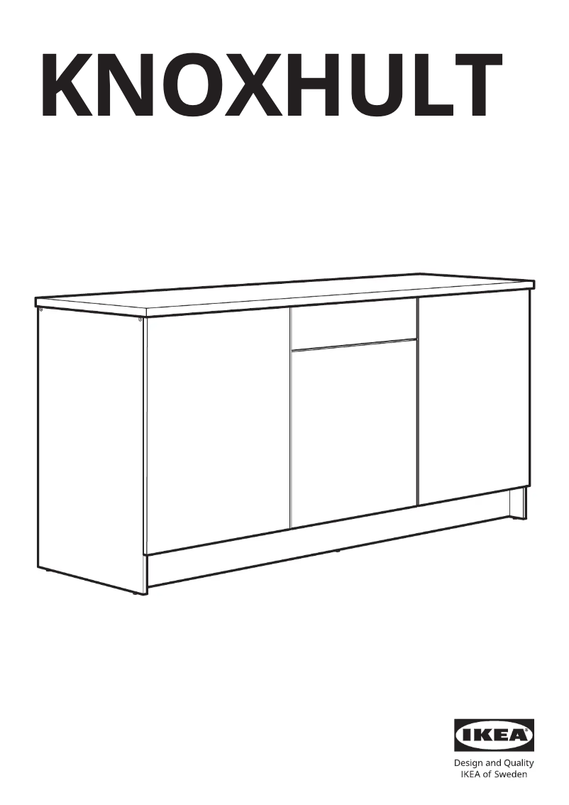 Page 1 de la notice Manuel utilisateur Ikea KNOXHULT 003.722.60