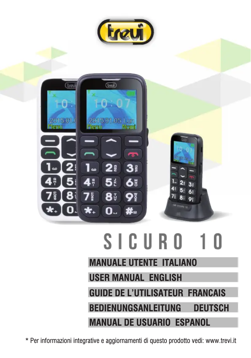 Image de la première page du manuel de l'appareil Sicuro 10