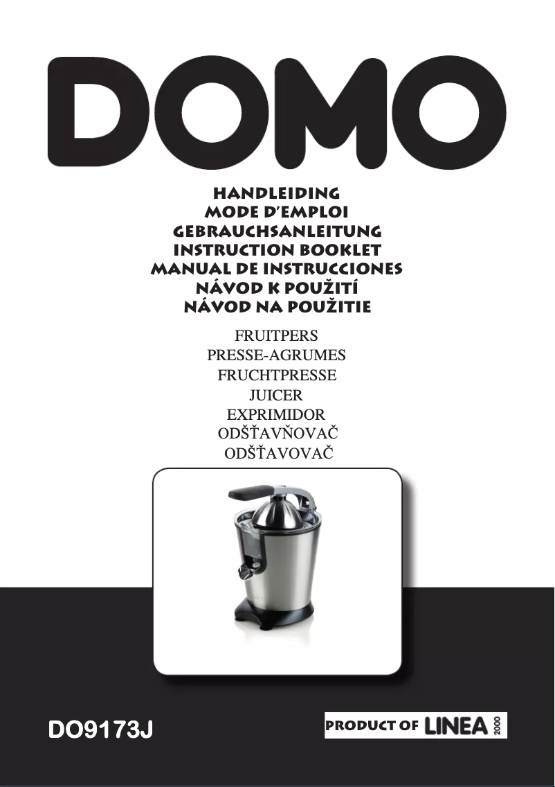 Page n°1 - Manuel utilisateur Domo DO9173J