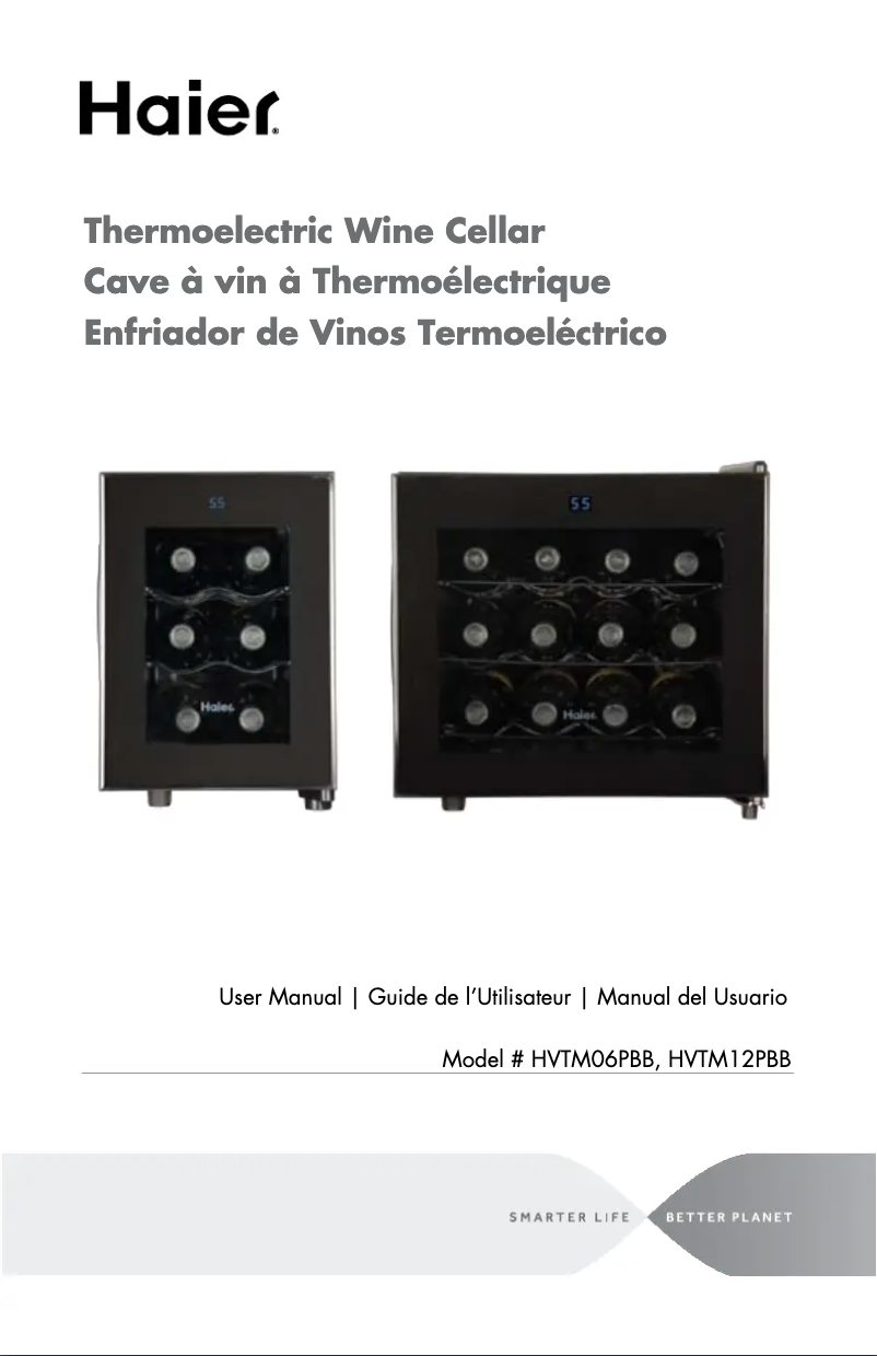 Image de la première page du manuel de l'appareil HVTM12PBBB