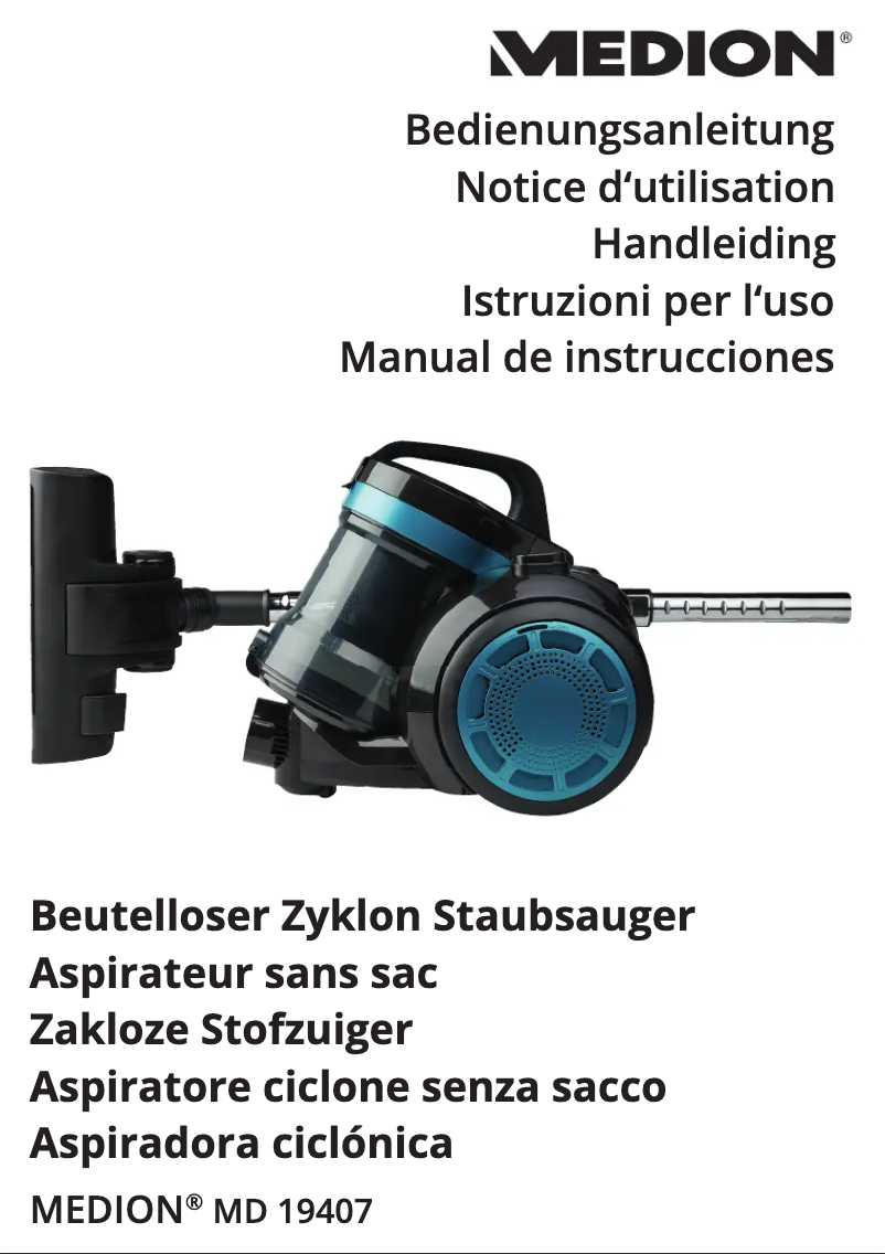Page 1 de la notice Manuel utilisateur Medion MD 19407