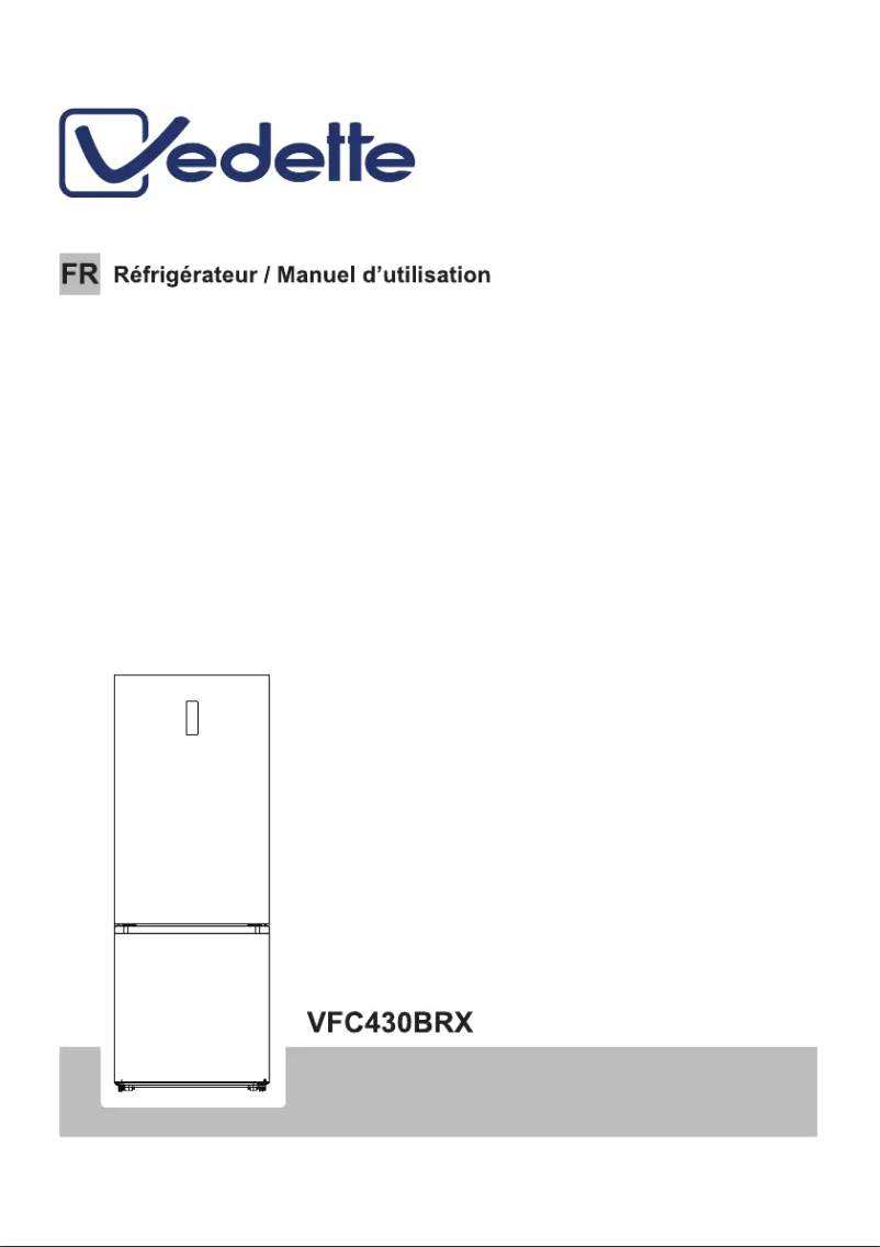 Page 1 de la notice Manuel utilisateur Vedette VFC430BRX
