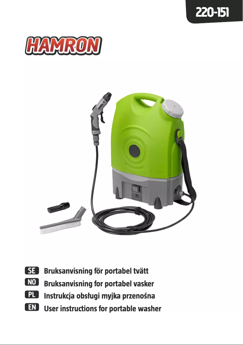 Page 1 de la notice Manuel utilisateur Hamron 220-151