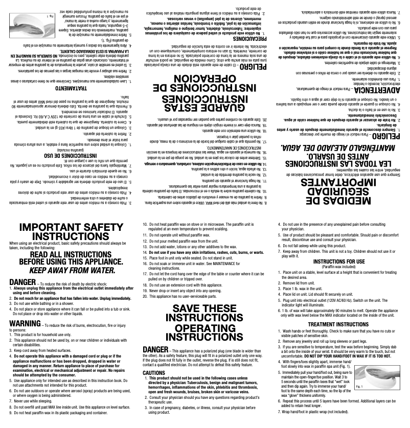 Image de la première page du manuel de l'appareil PB8NR