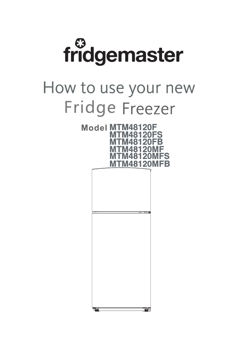 Page n°1 - Manuel utilisateur Fridgemaster MTM48120MF