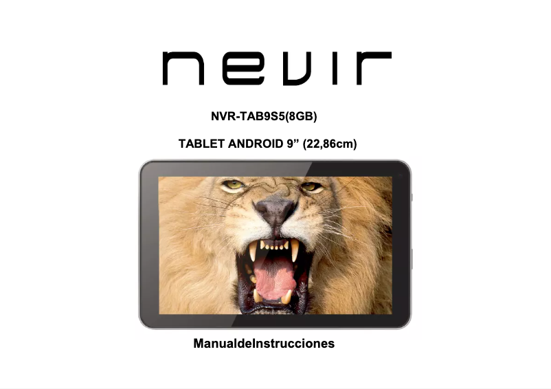 Image de la première page du manuel de l'appareil NVR-TAB9 S5