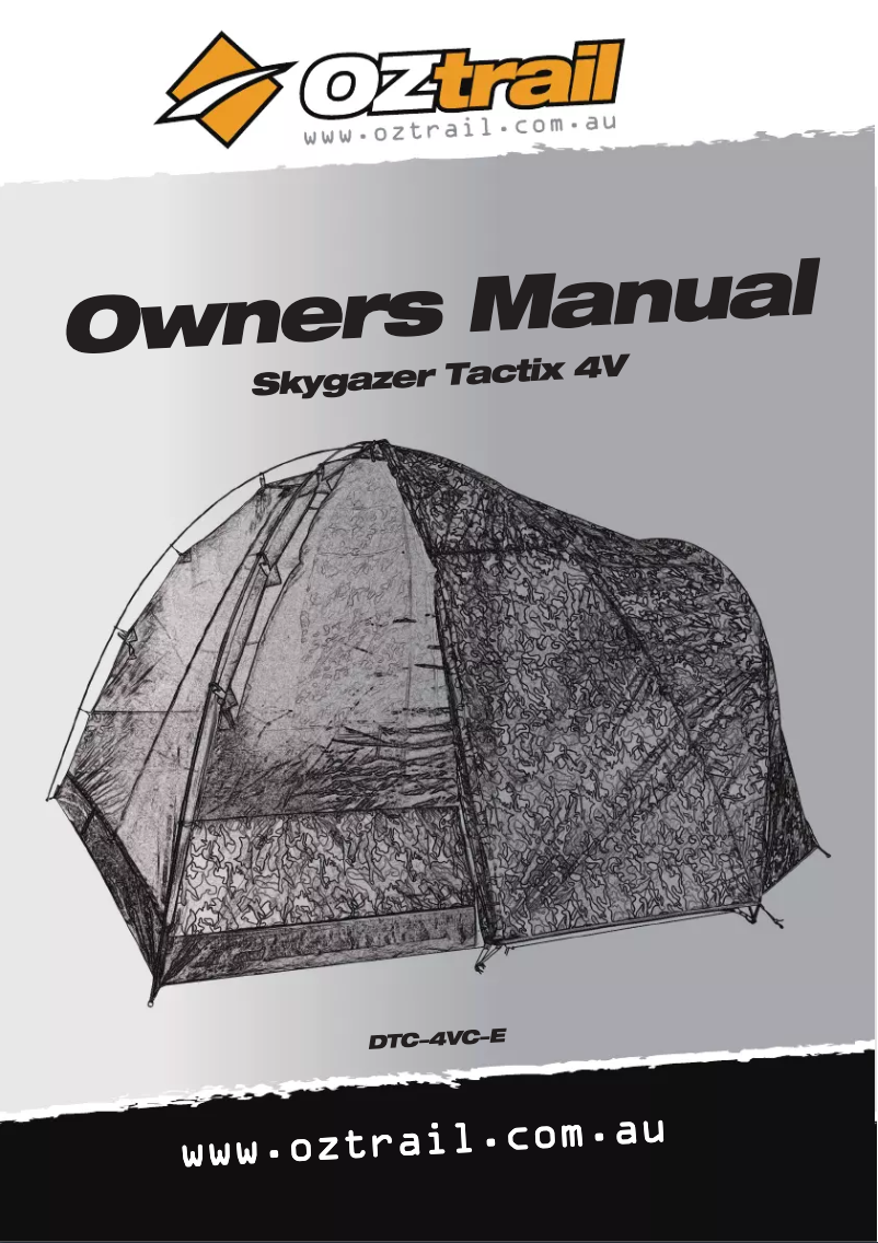 Page 1 de la notice Manuel utilisateur OZtrail Skygazer Tactix 4V