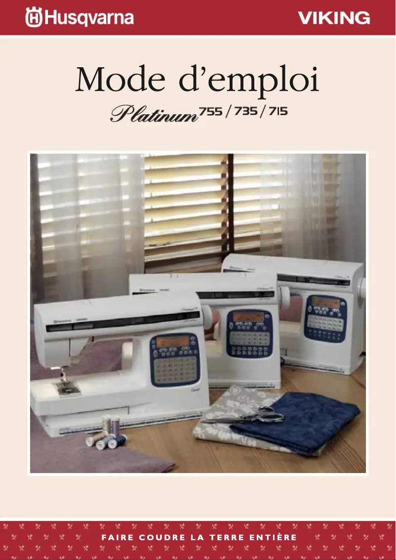 Image de la première page du manuel de l'appareil Platinum 715