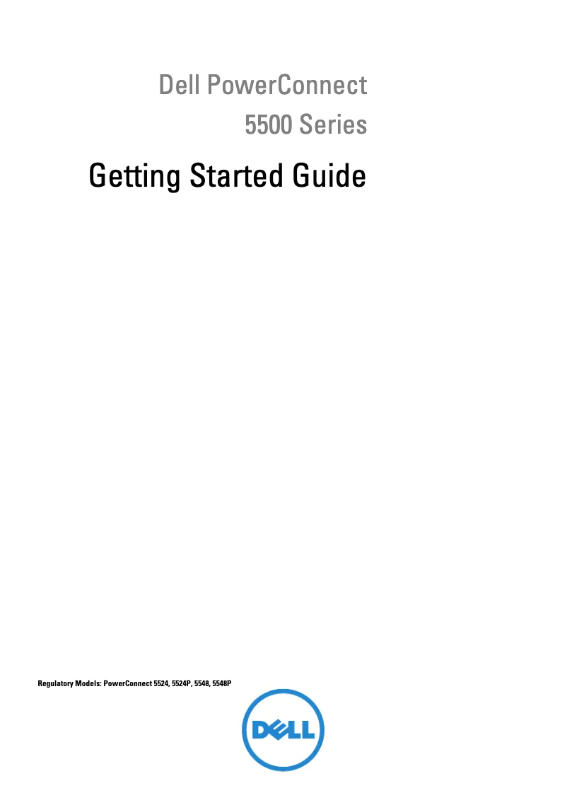 Page n°1 - Guide d'installation Dell PowerConnect 5548p