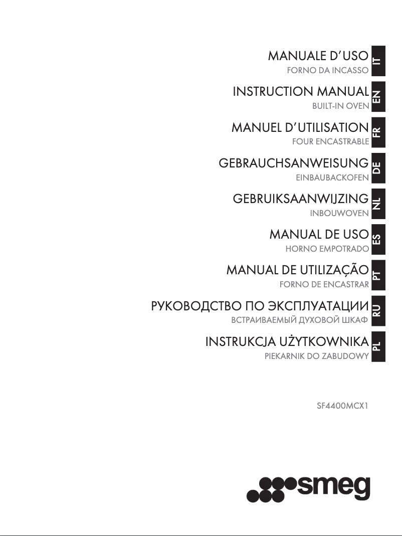 Page 1 de la notice Manuel utilisateur Smeg SF4400MCX1