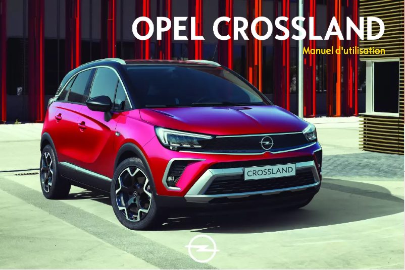 Page 1 de la notice Manuel utilisateur Opel Crossland (2021)