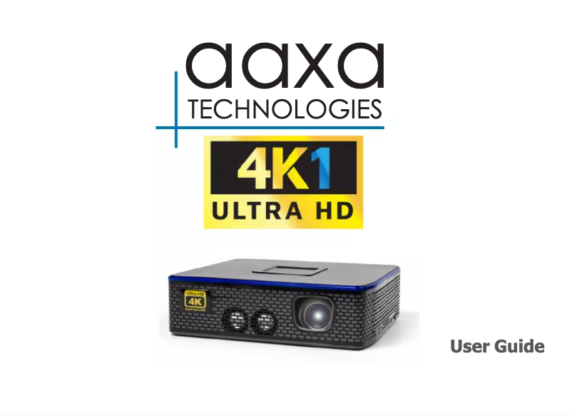 Page n°1 - Manuel utilisateur AAXA Technologies HP-4K1