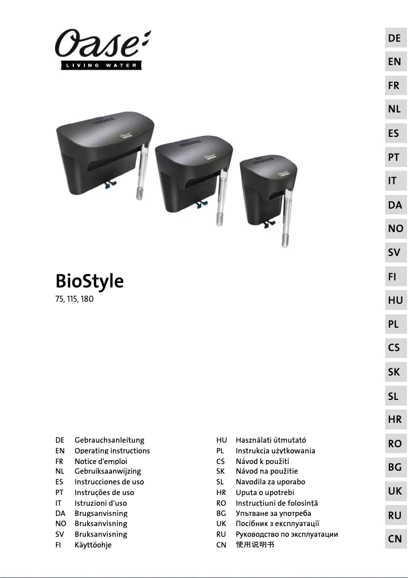 Page n°1 - Manuel utilisateur Oase BioStyle 115