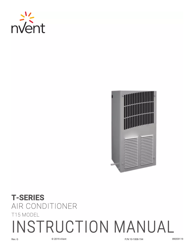 Image de la première page du manuel de l'appareil T150116G100