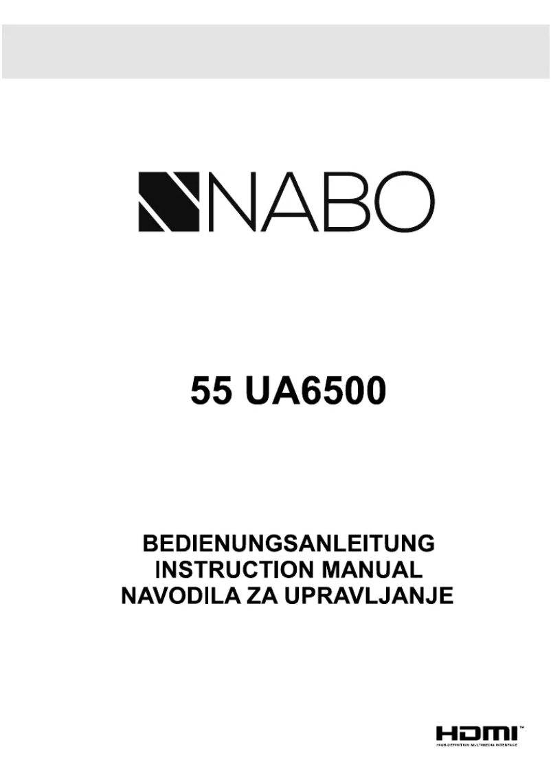 Page 1 de la notice Manuel utilisateur Nabo 55 UA6500