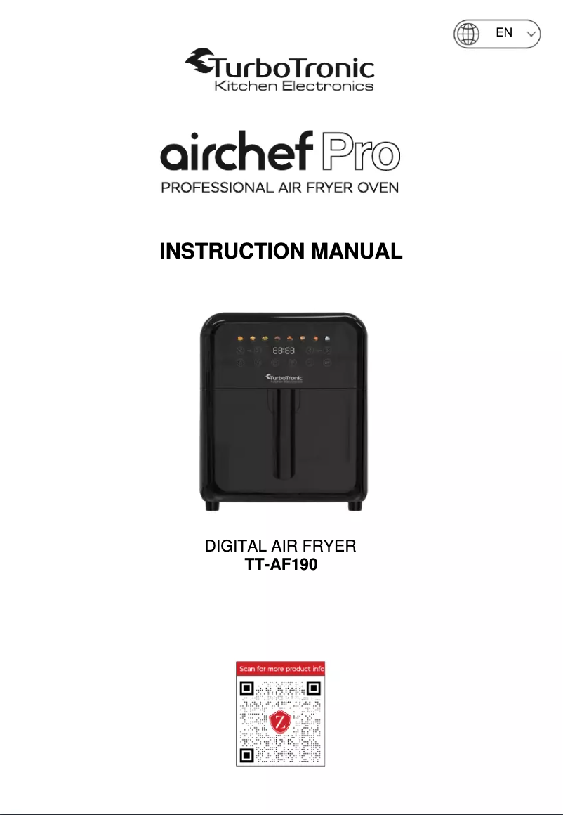 Page 1 de la notice Manuel utilisateur TurboTronic TT-AF190