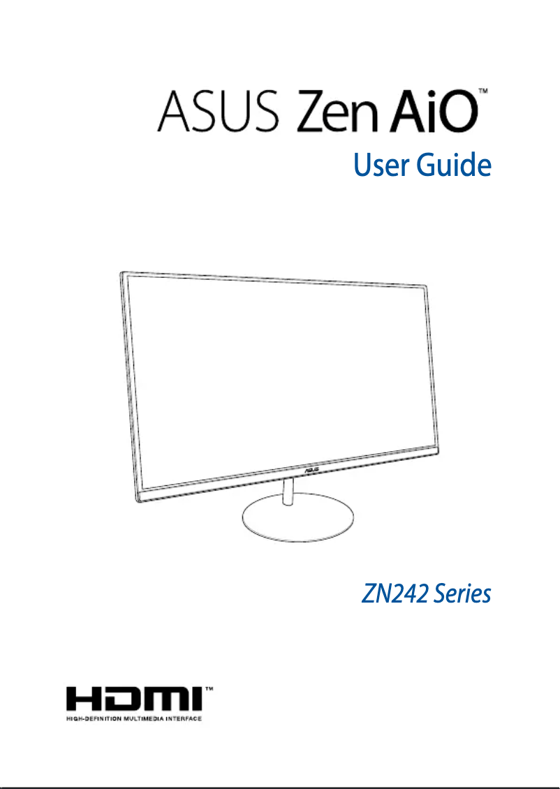 Image de la première page du manuel de l'appareil Zen AiO ZN242