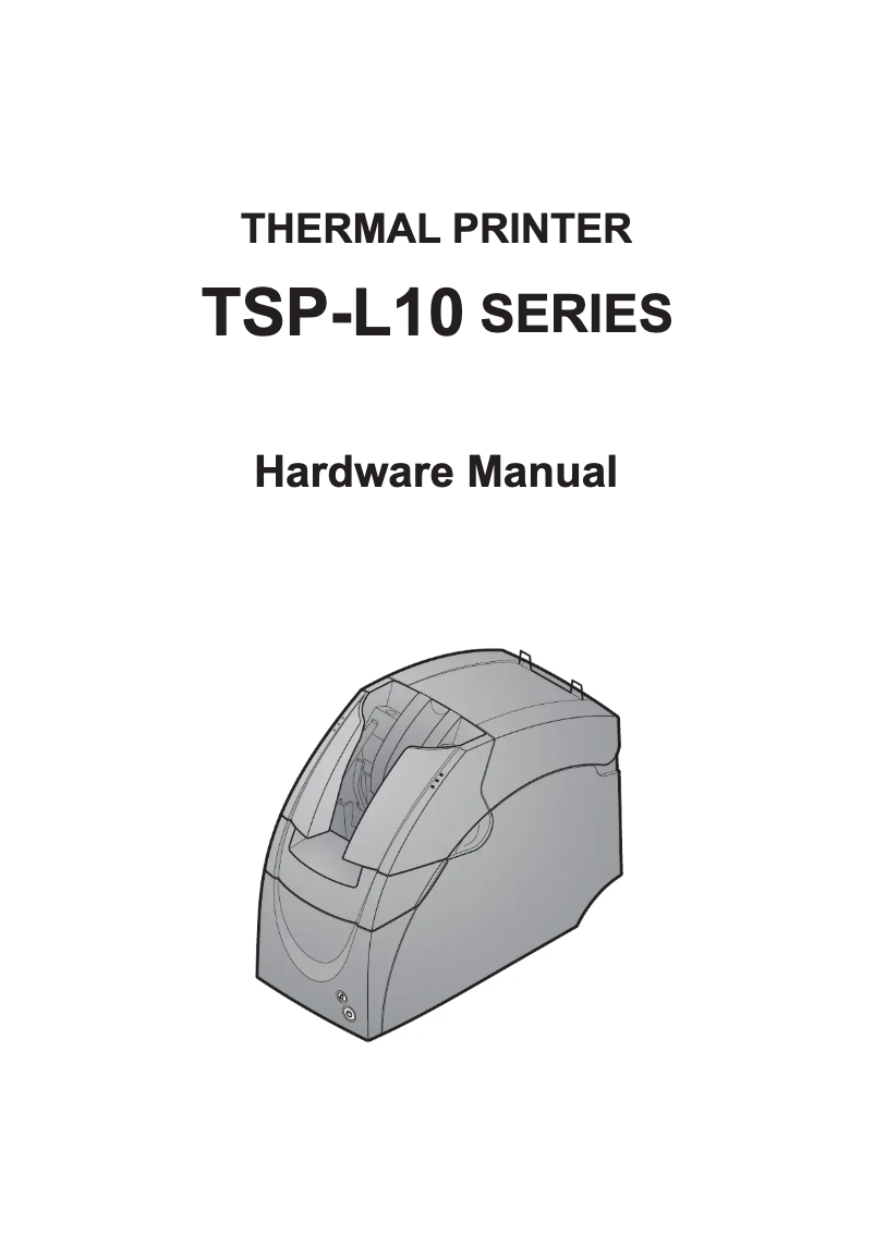 Image de la première page du manuel de l'appareil TSP-L10
