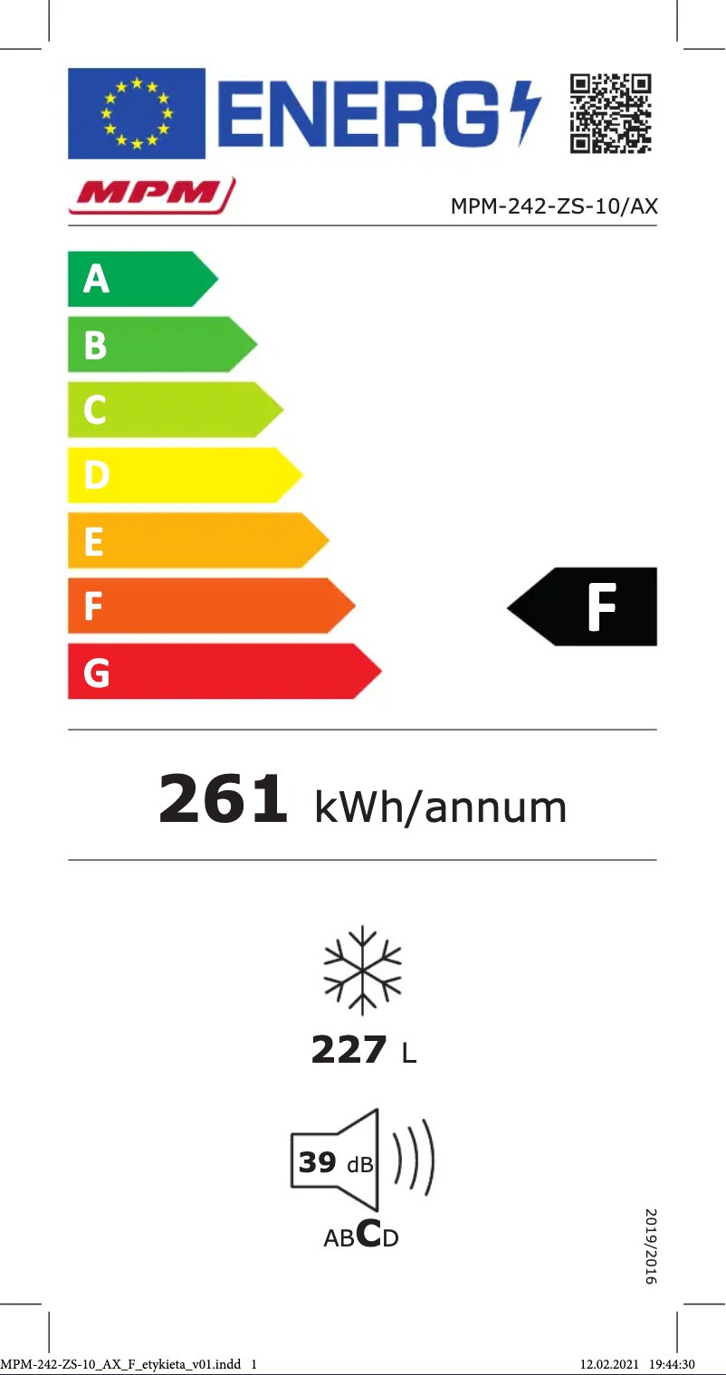 Image de la première page du manuel de l'appareil MPM-242-ZS-10/AX