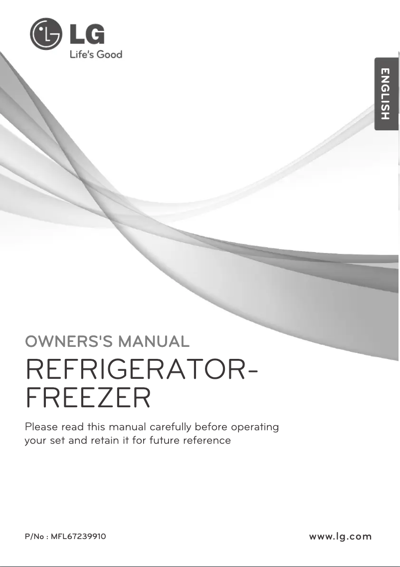 Page 1 de la notice Manuel utilisateur LG GR-B602GLCA