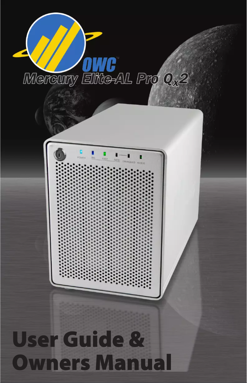 Page n°1 - Manuel utilisateur OWC Mercury Elite Pro Qx2