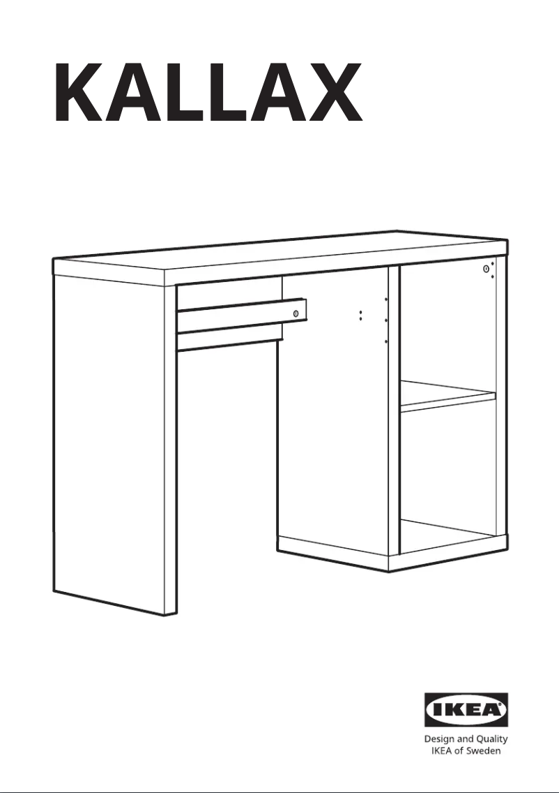 Page 1 de la notice Manuel utilisateur Ikea KALLAX 005.824.42
