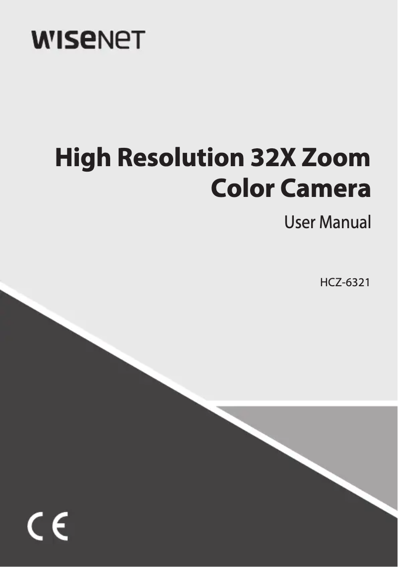 Página 1 del manual Manual de usuario Hanwha HCZ-6321