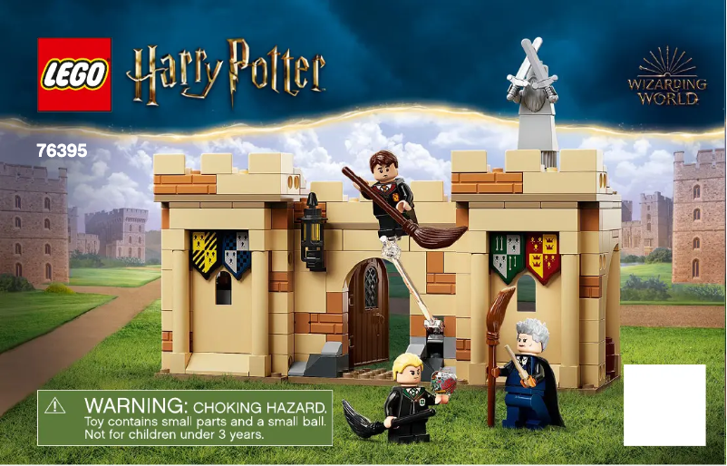 Page 1 de la notice Consignes visuelles Lego Harry Potter 76395