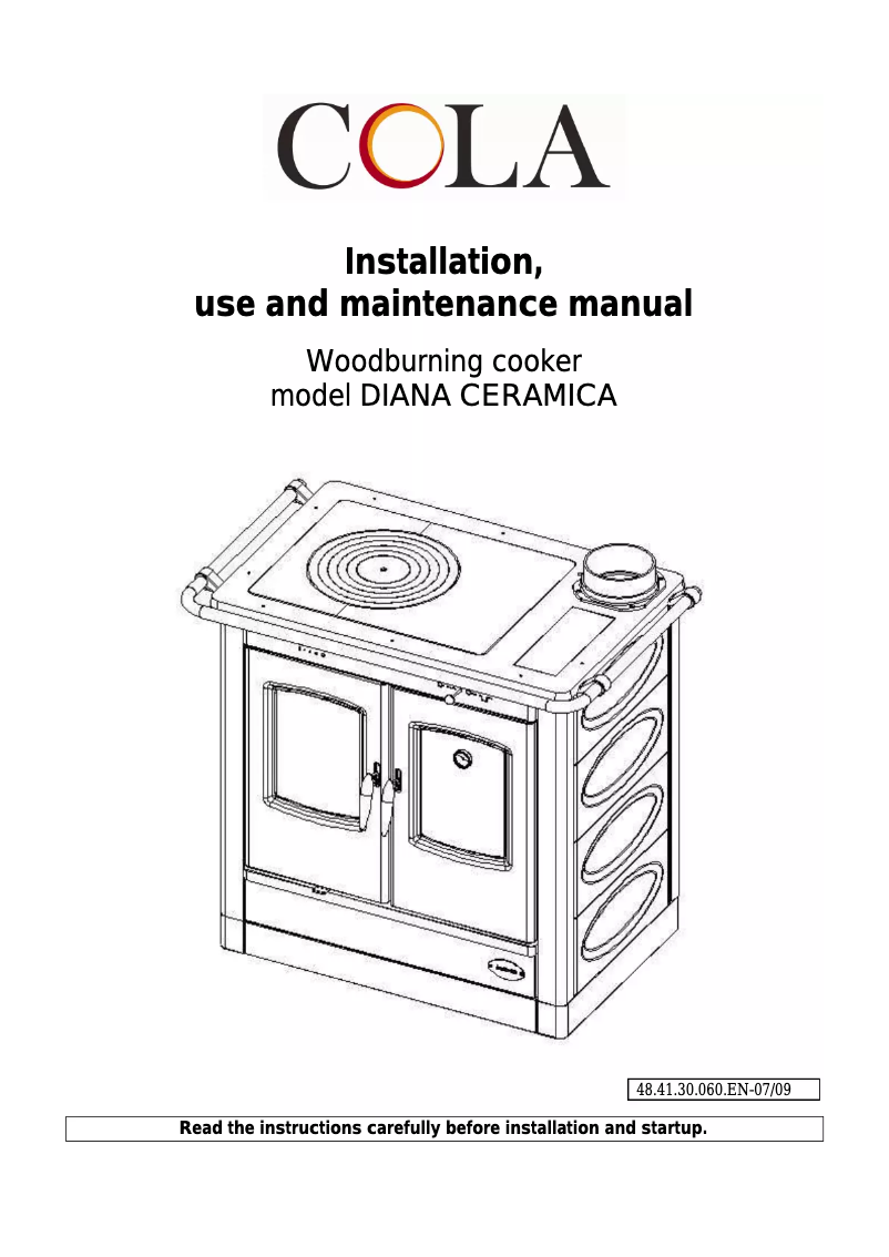 Image de la première page du manuel de l'appareil Diana Ceramic