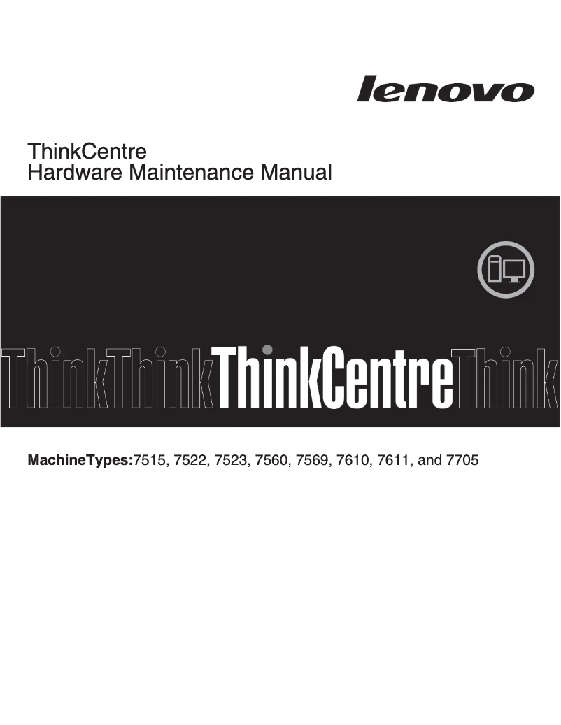 Page n°1 - Manuel utilisateur Lenovo ThinkCentre 7522
