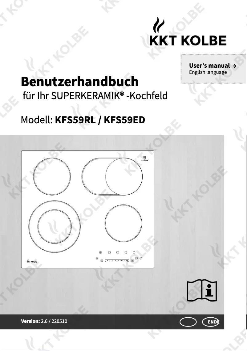 Page 1 de la notice Manuel utilisateur KKT Kolbe KFS59RL