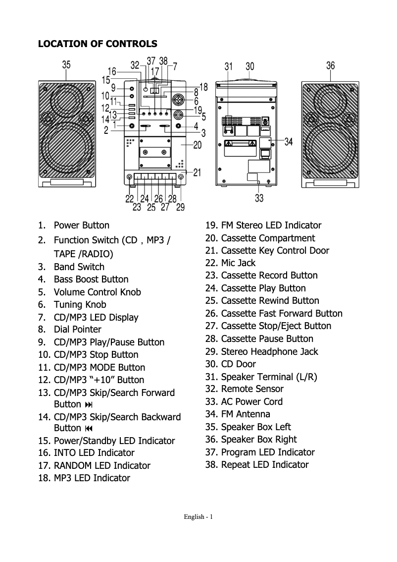Página 1 del manual Manual de usuario Denver MMP-351