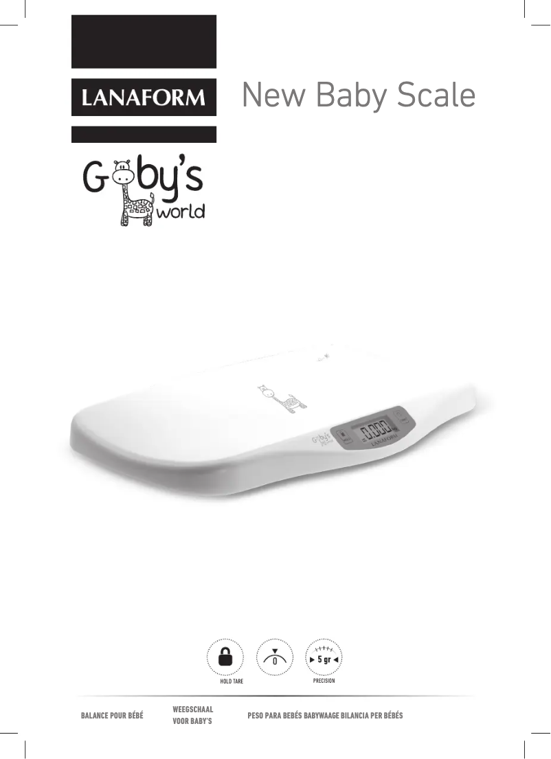 Image de la première page du manuel de l'appareil New Baby Scale