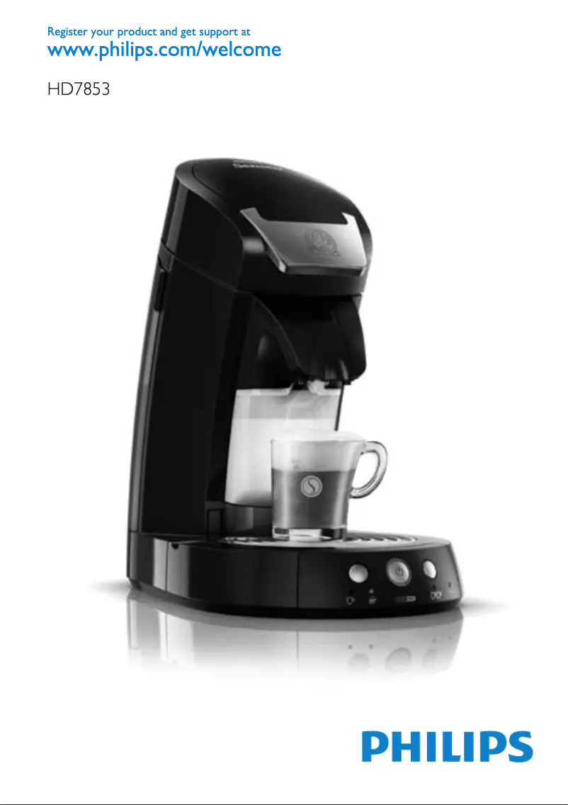 Page n°1 - Manuel utilisateur Philips Senseo Cappuccino Select HD7853