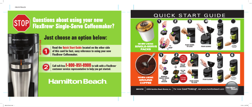 Page 1 de la notice Guide de démarrage rapide Proctor Silex 49961PS