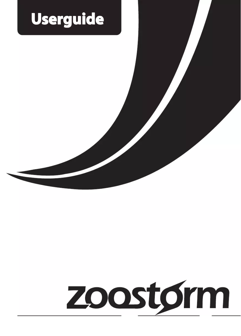 Page 1 of the manual User Manual Zoostorm Business 7877-0719