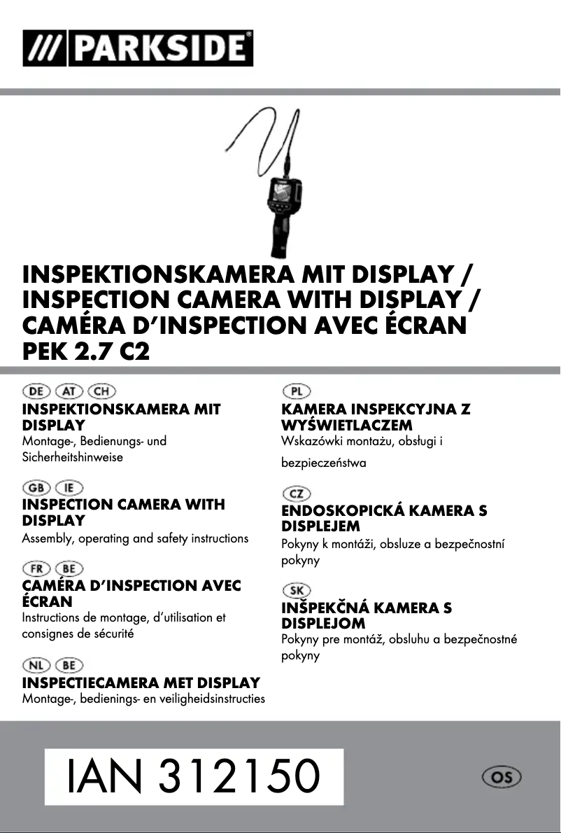 Page 1 de la notice Manuel utilisateur Parkside PEK 2.7 C2